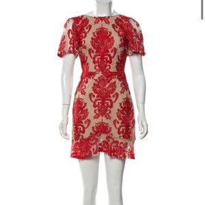 For Love and Lemons San Marco Mini Dress - Red
